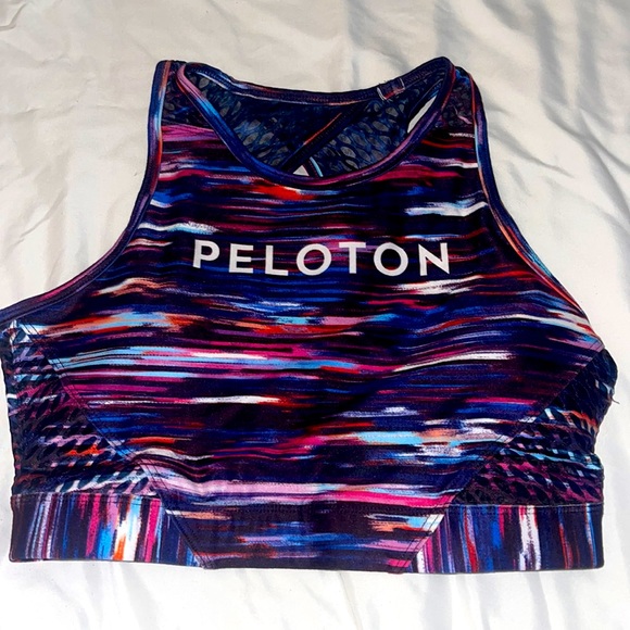 Peloton Women's High Neck Sports Bra - Printed Medium Support